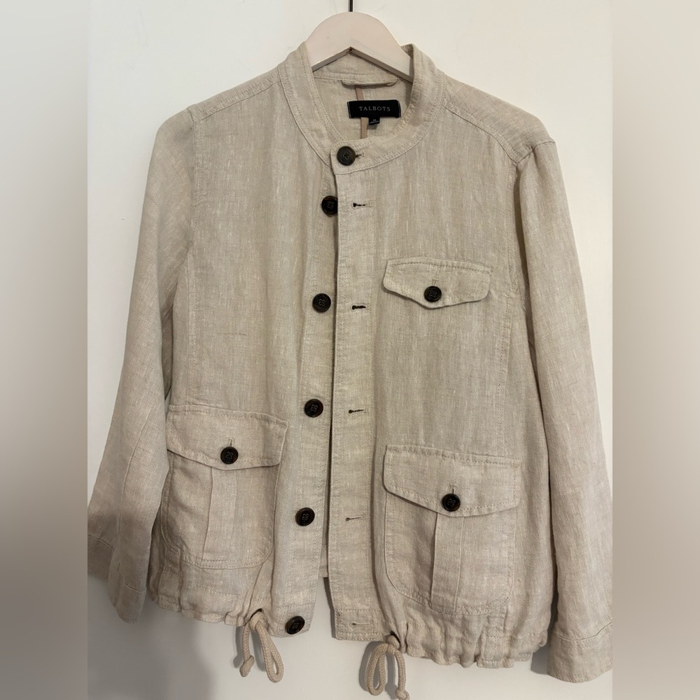 Talbots Linen casual jacket.